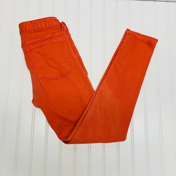 J Crew Toothpick Stretch Skinny Jeans Orange Sz 4? - Picture 1 of 9